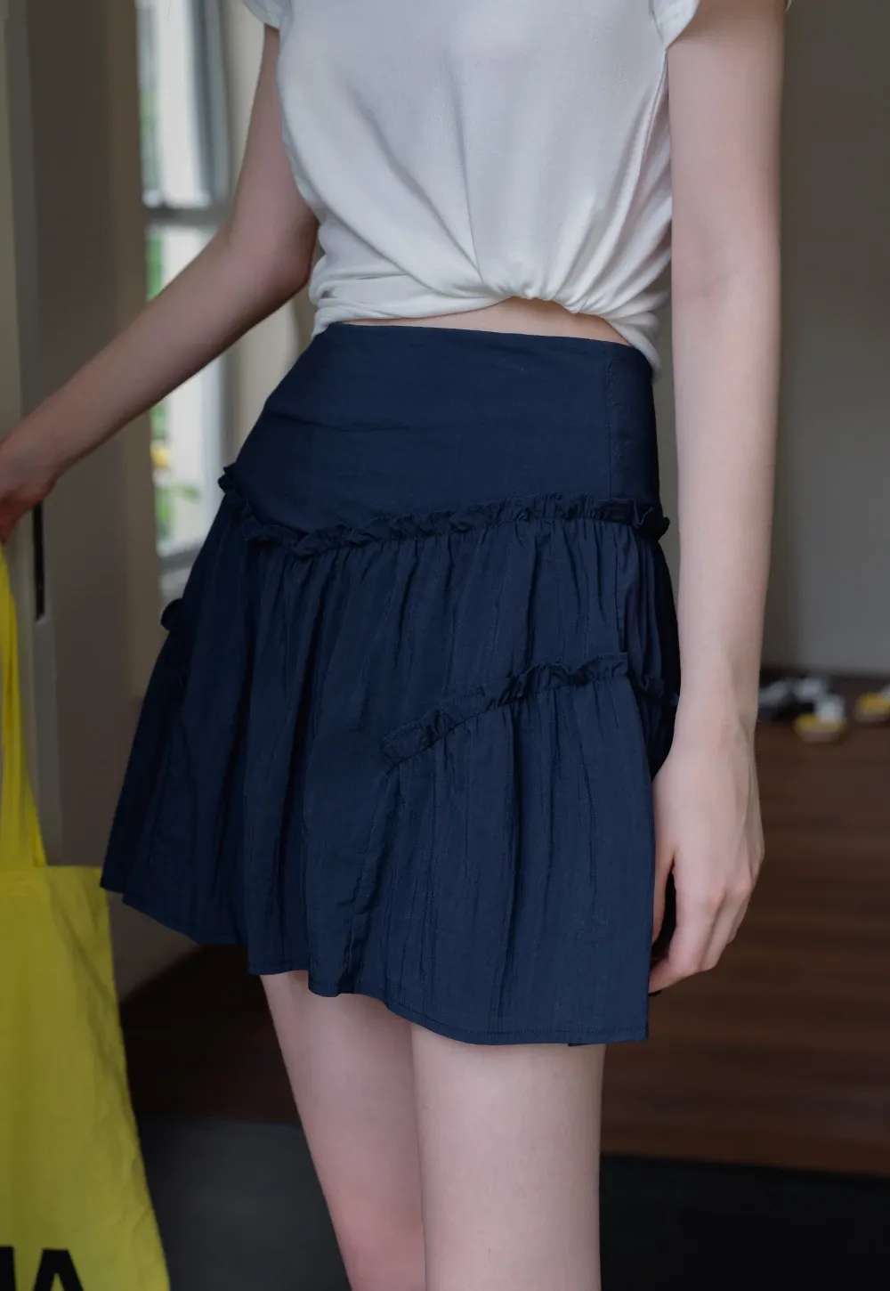 Ruffled Tiered Mini Skirt