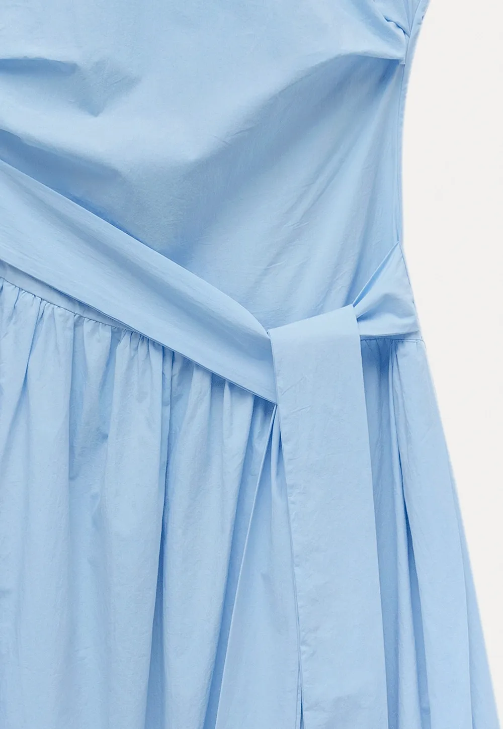 Women's Sleeveless Tie-Waist Midi Dress