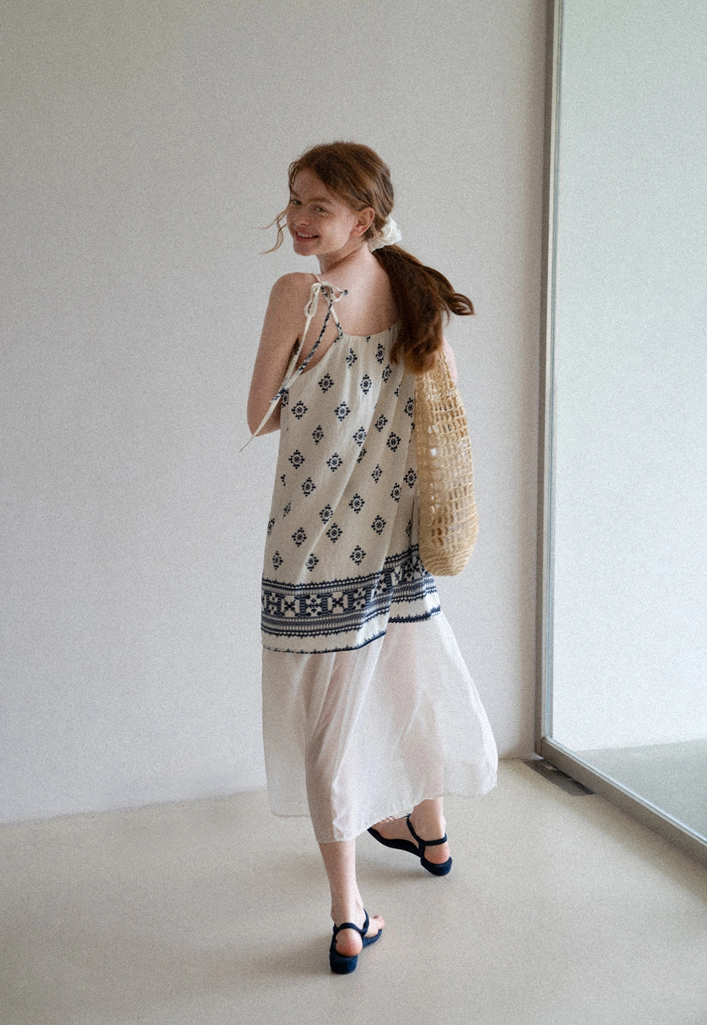 Women’s Boho Print Spaghetti-Strap Maxi Dress