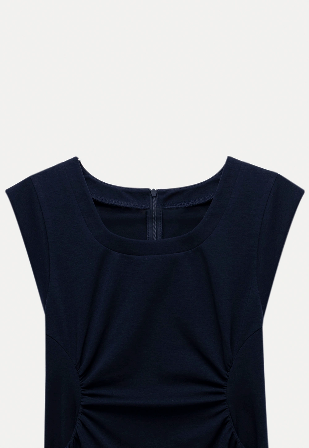Women’s Ruched Waist Cap-Sleeve Mini Dress