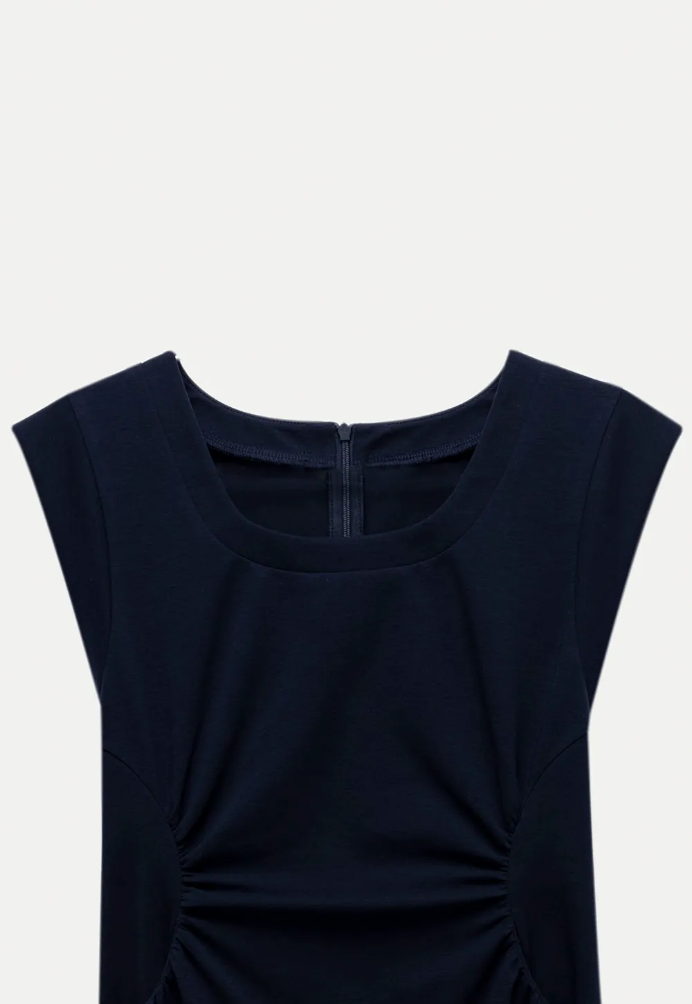 Women’s Ruched Waist Cap-Sleeve Mini Dress