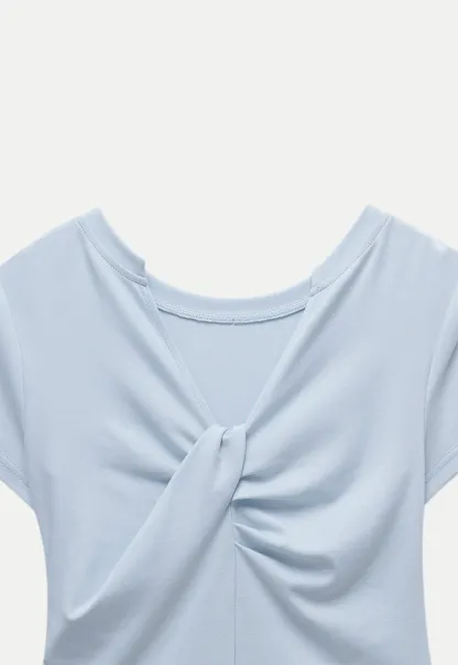Women’s Ruched Twist Front Tee