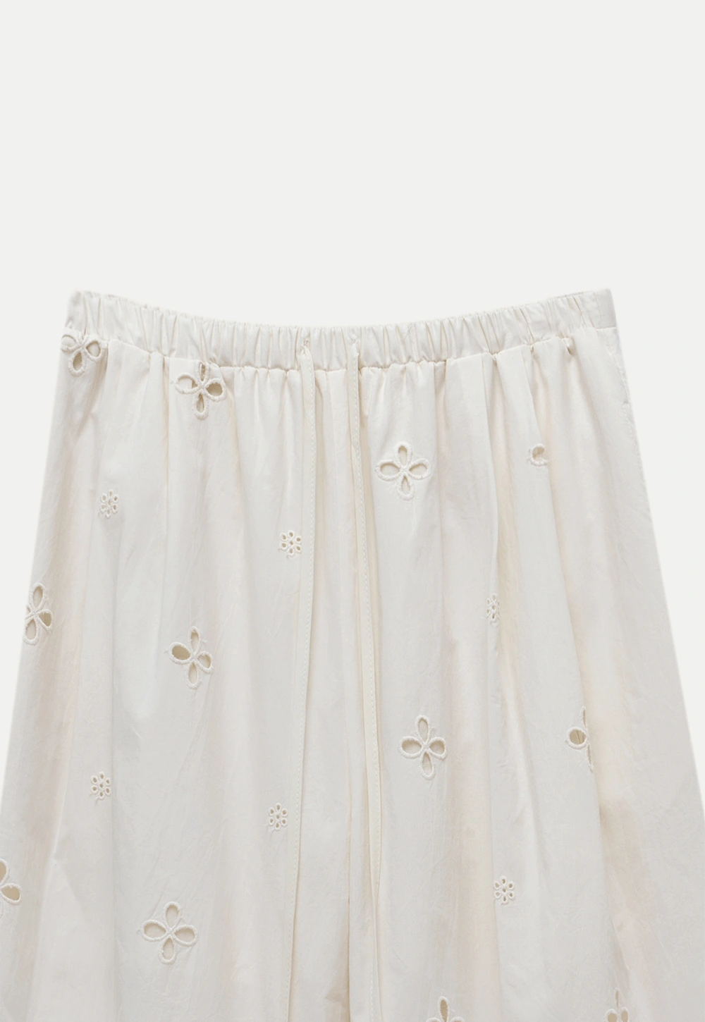 Women’s Eyelet Wide-Leg Drawstring Pants