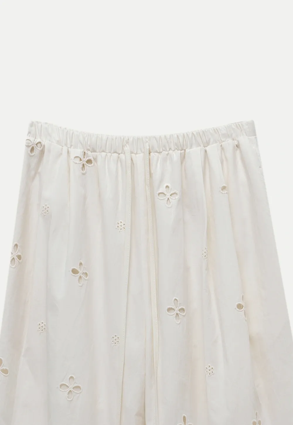 Women’s Eyelet Wide-Leg Drawstring Pants