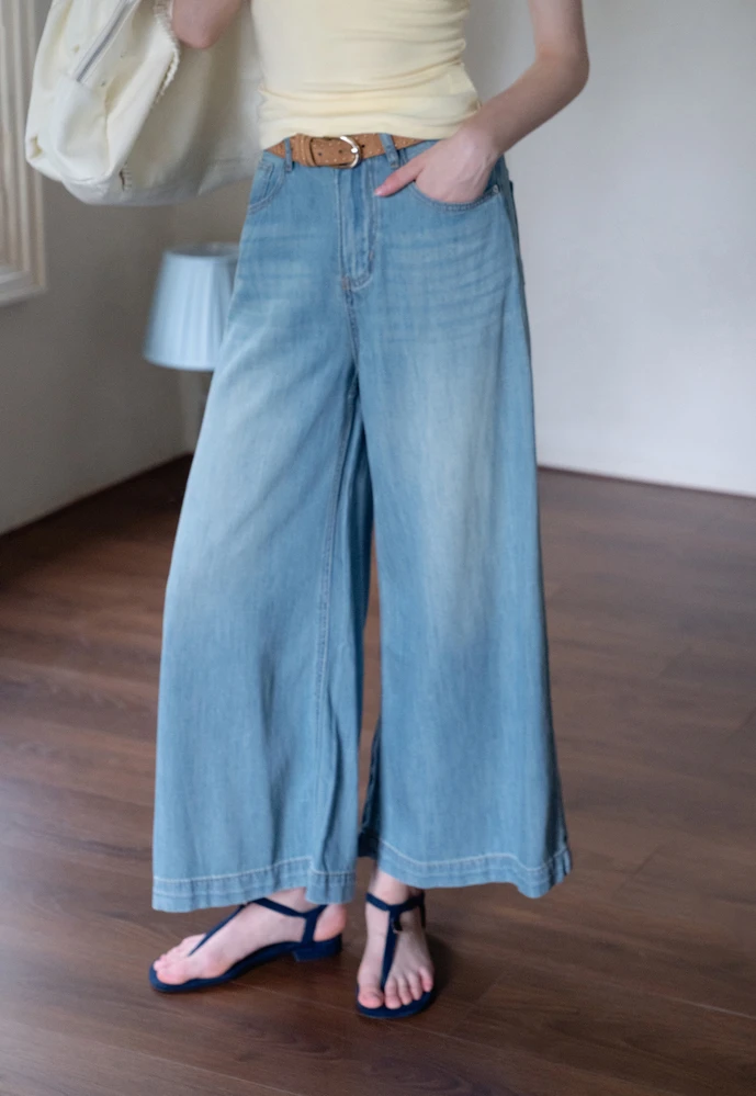 Women’s Wide-Leg High-Rise Denim Jeans