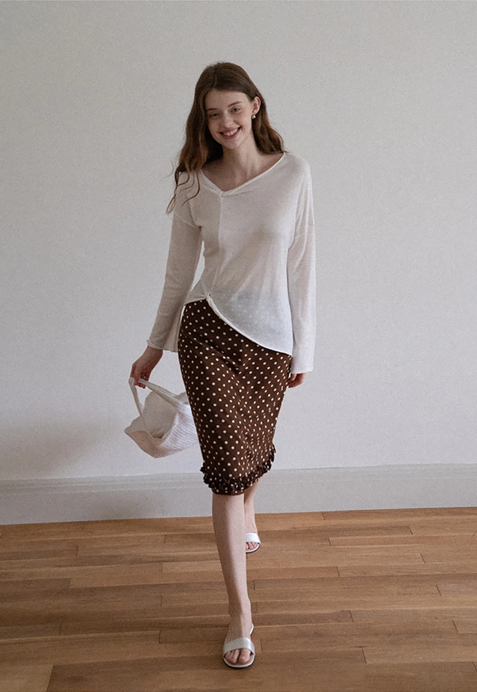 Women Twist‑Hem Knit Top