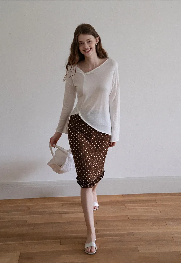 Women Twist‑Hem Knit Top
