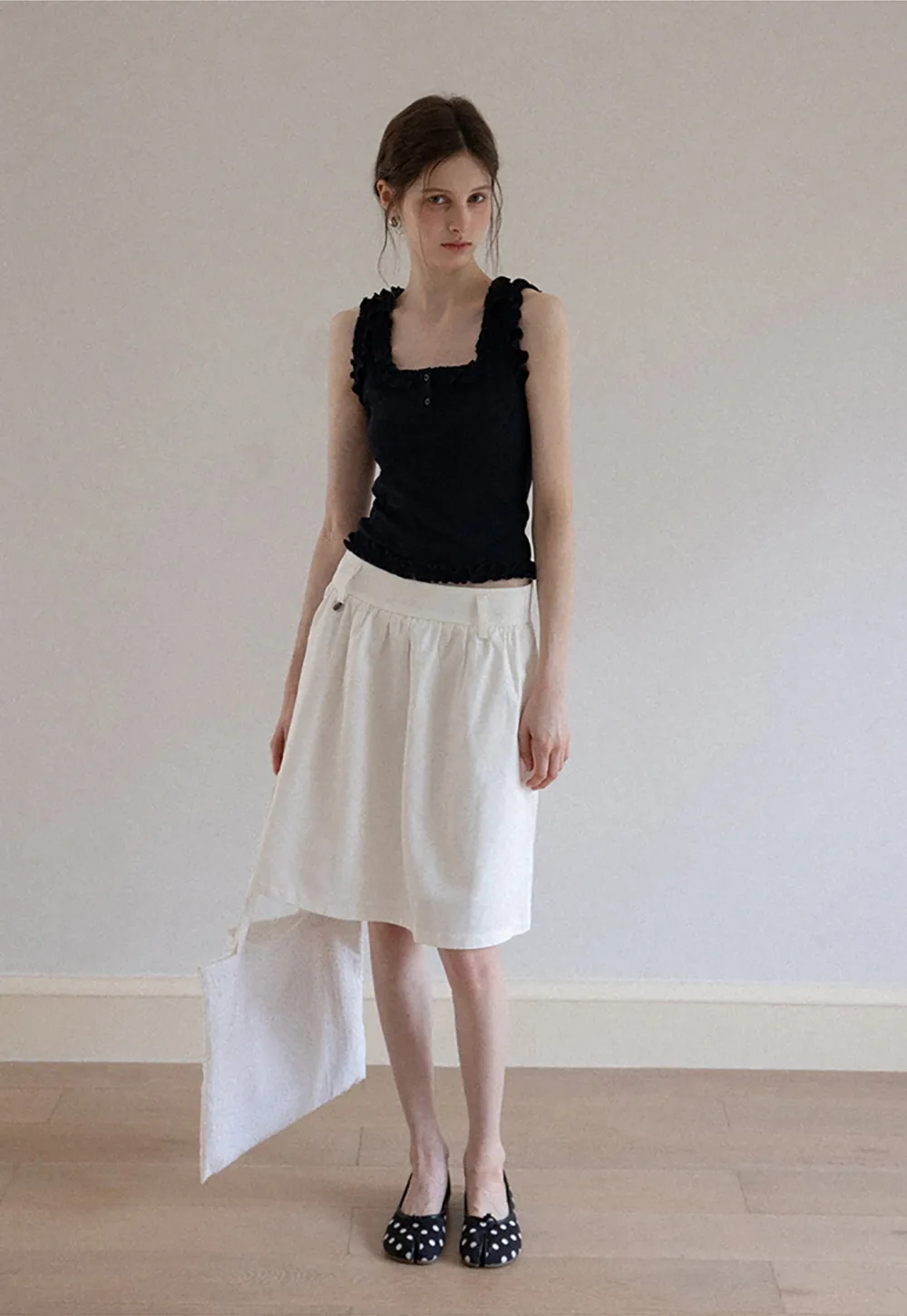 Women's A-Line High Waist Skirt with Pockets