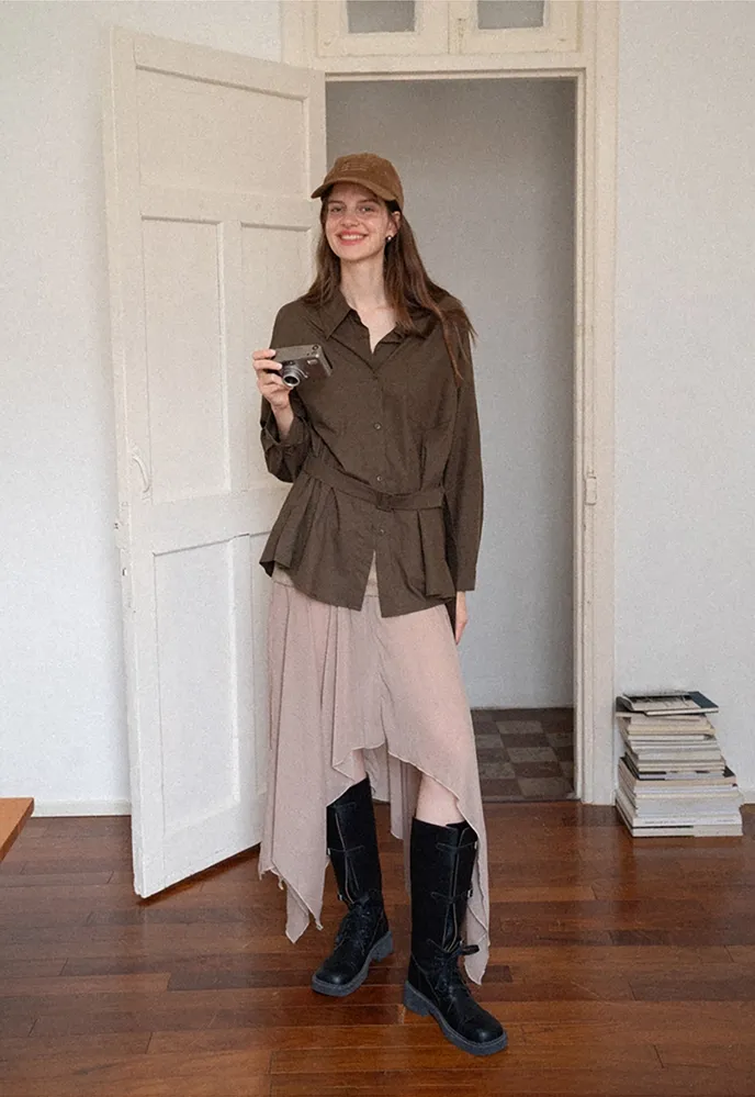 Belted Utility Shirt