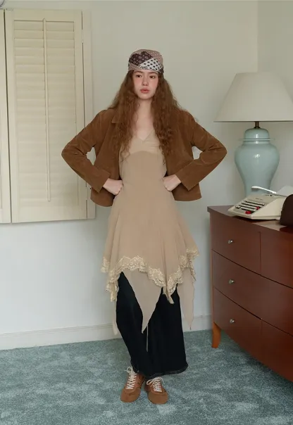 Faux Suede Short Jacket for Women