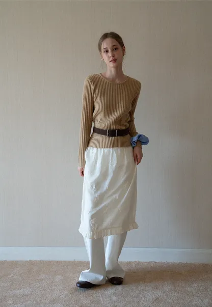 Women’s White High Waist Straight Leg Pants