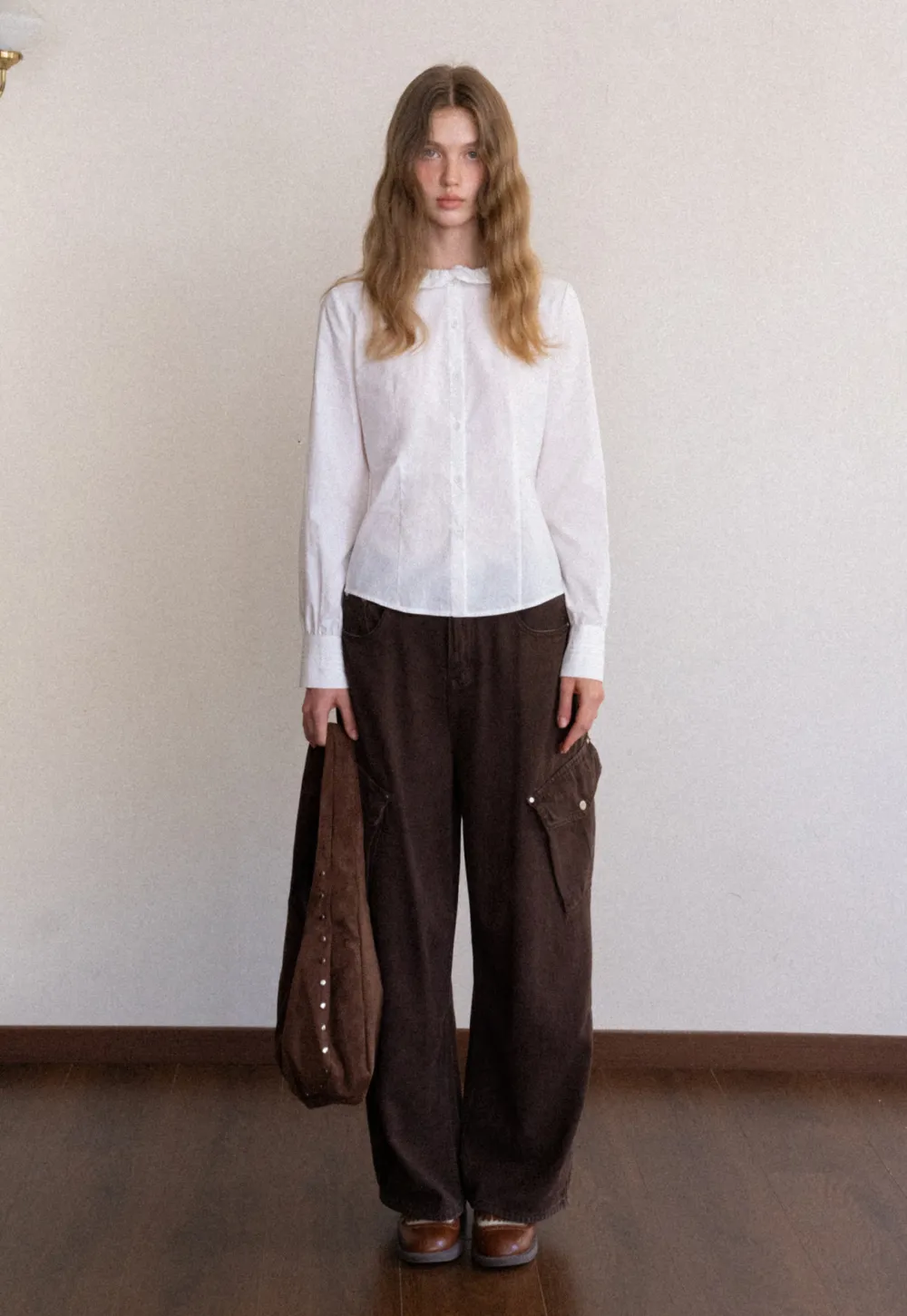 Ruffle Collar Blouse