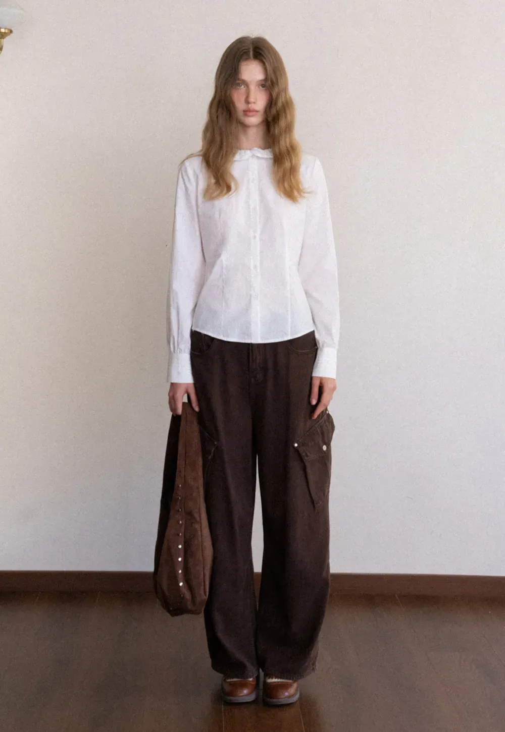 Ruffle Collar Blouse