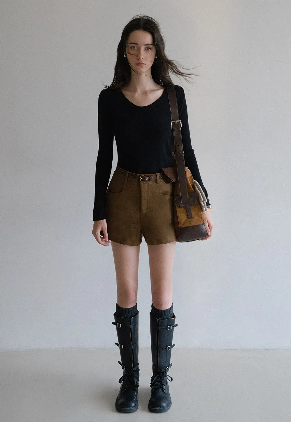 Belted Pocket Shorts