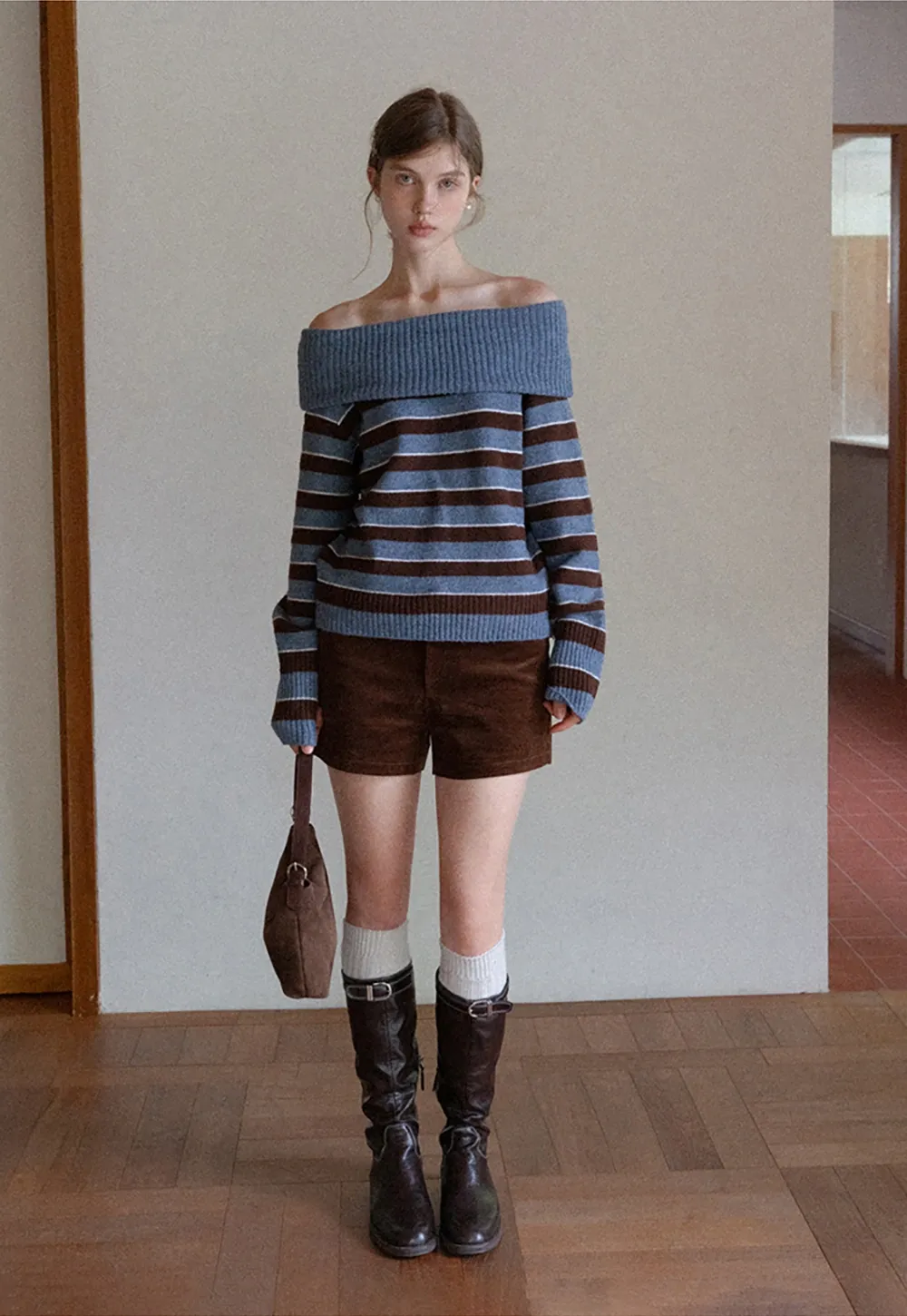 Striped Turtleneck Sweater