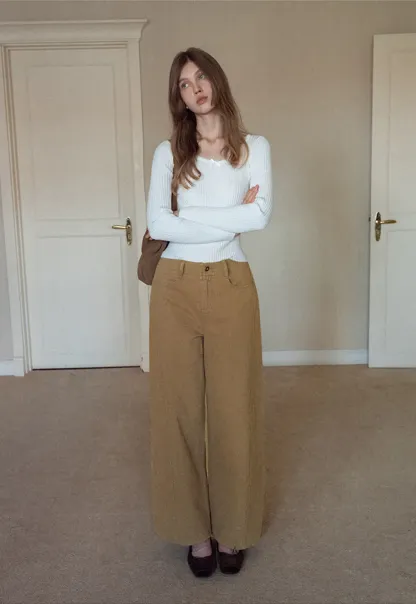 High Waist Wide Leg Pants