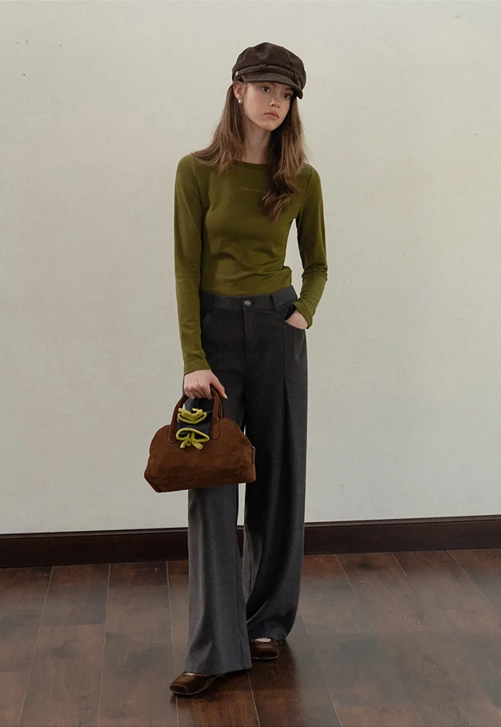 Elegant Wide Leg Trousers for Women Office Wear