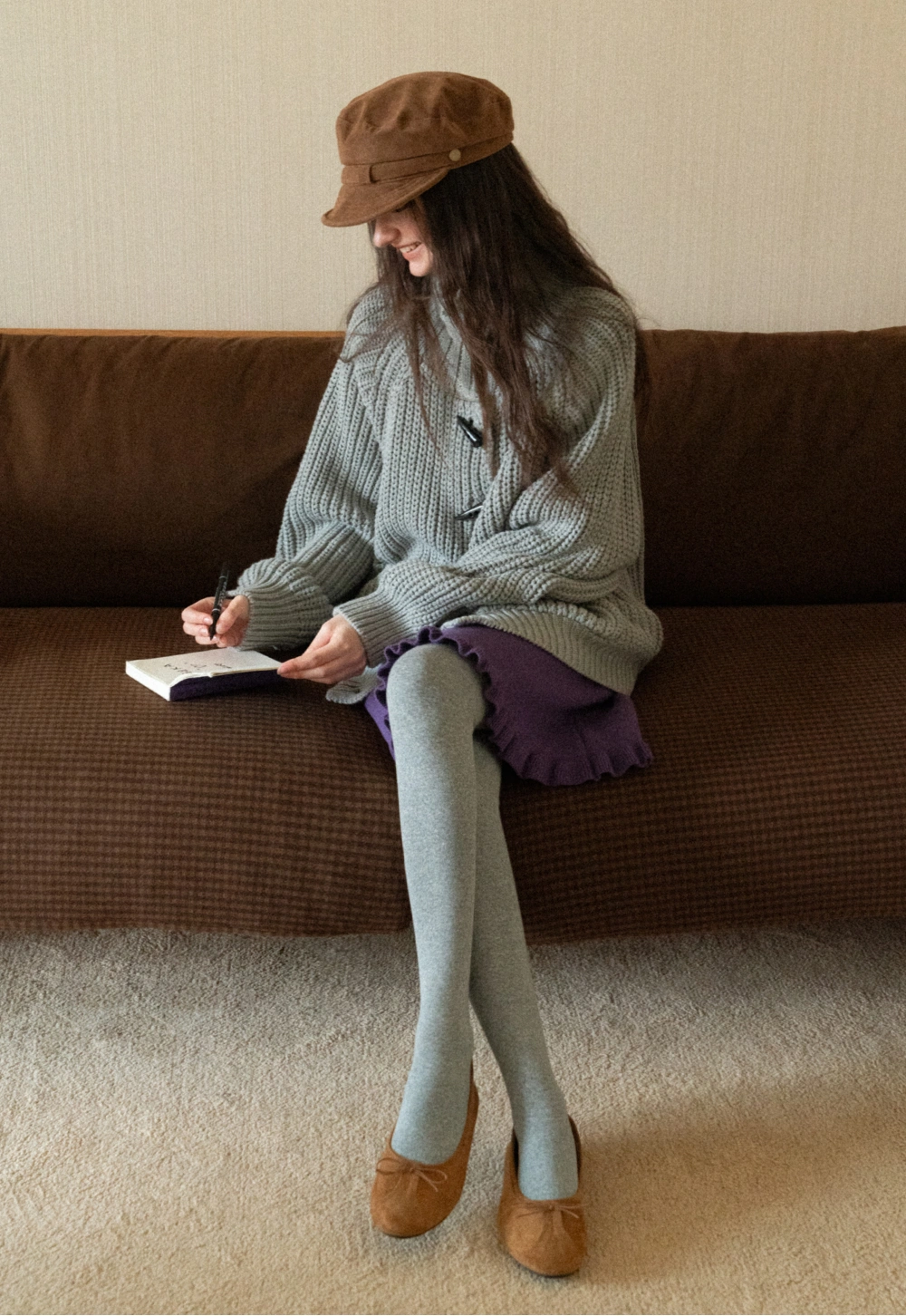 Oversized Thick Knit Sweater Cardigan for Women Winter