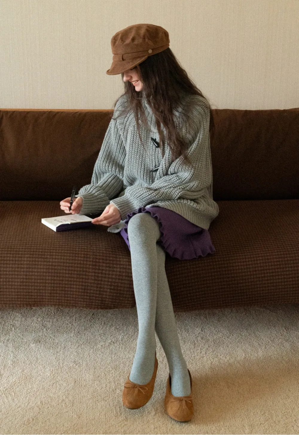 Oversized Thick Knit Sweater Cardigan for Women Winter