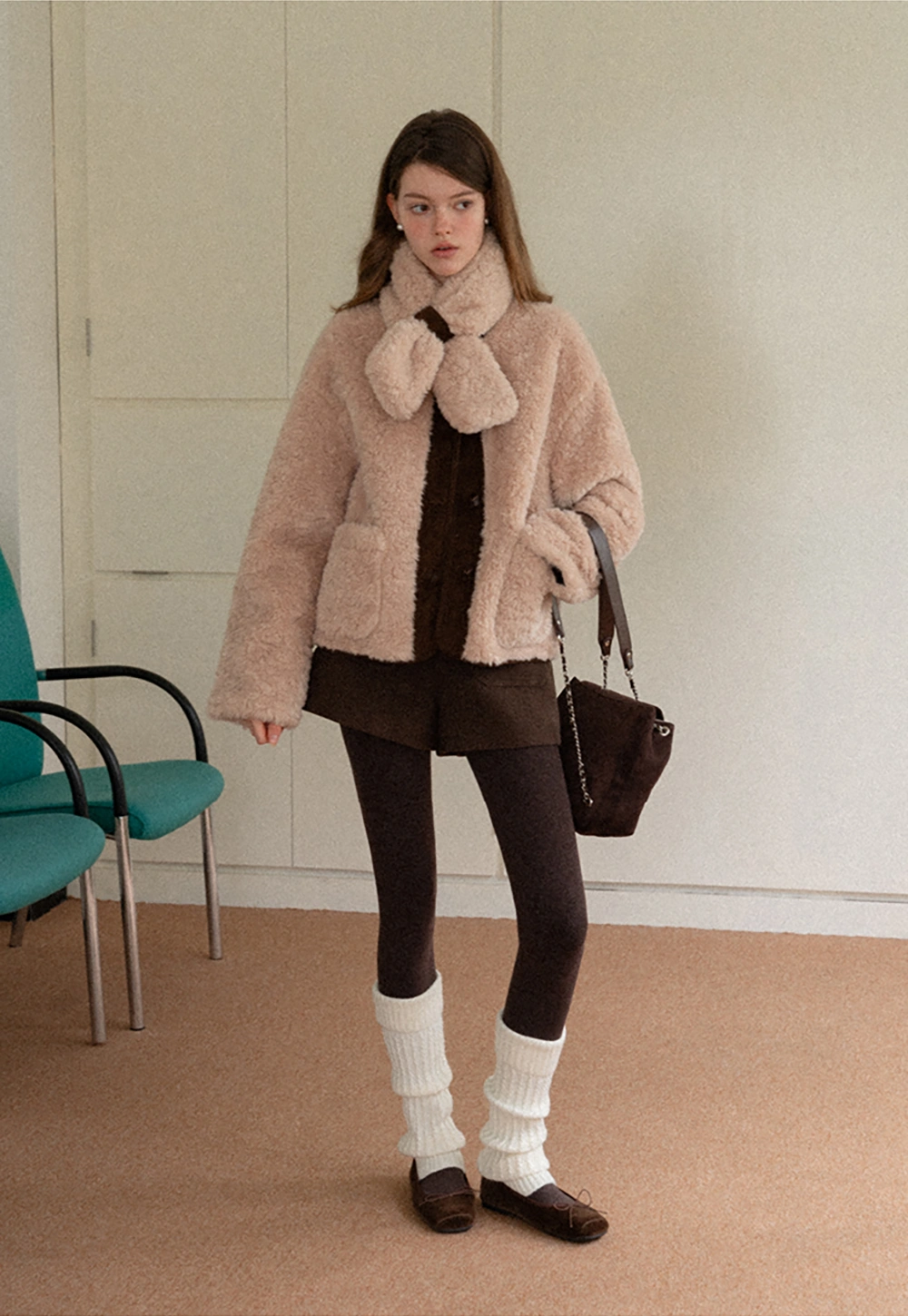 Comfortable Plush Coat with Stylish Collar and Buttons