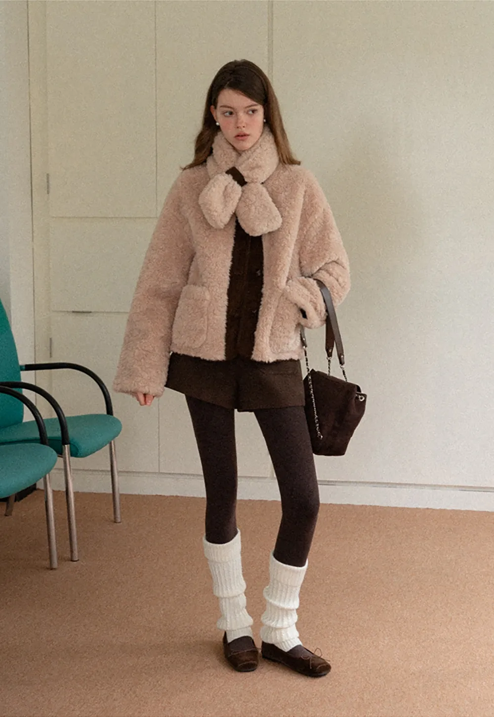 Comfortable Plush Coat with Stylish Collar and Buttons