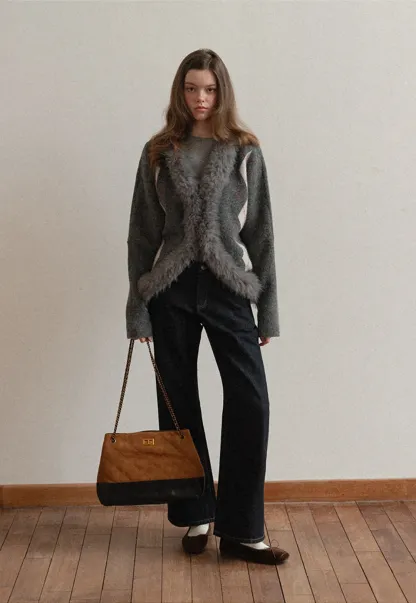 Women Classic High Rise Denim Wide Leg Pants