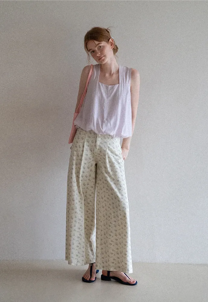 Women’s Ditsy Floral Wide-Leg Pants