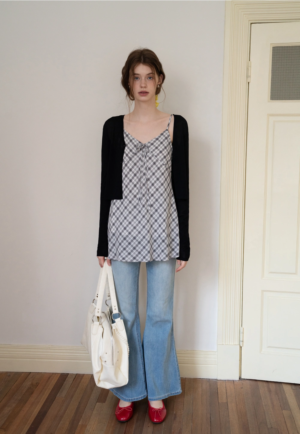 Striped V-Neck Long Sleeve Cardigans