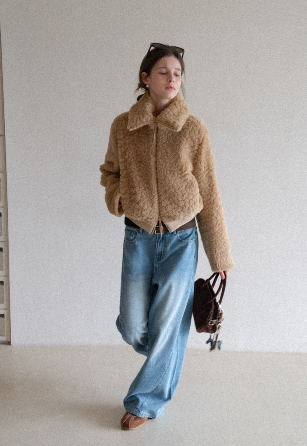 Fuzzy Textured Short Jacket 