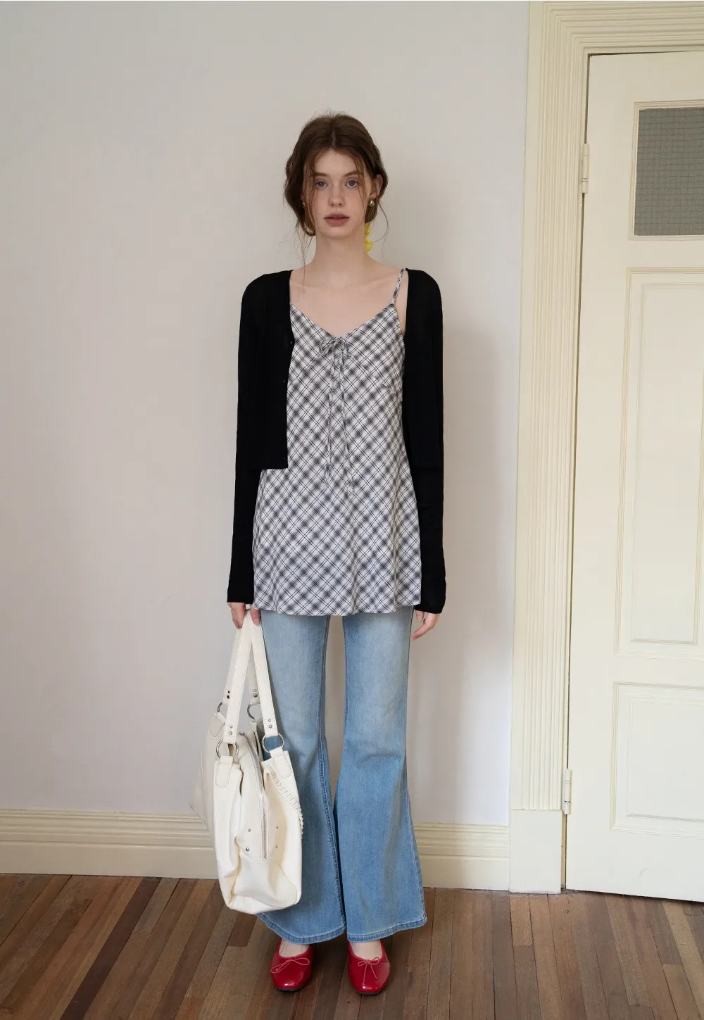 Striped V-Neck Long Sleeve Cardigans