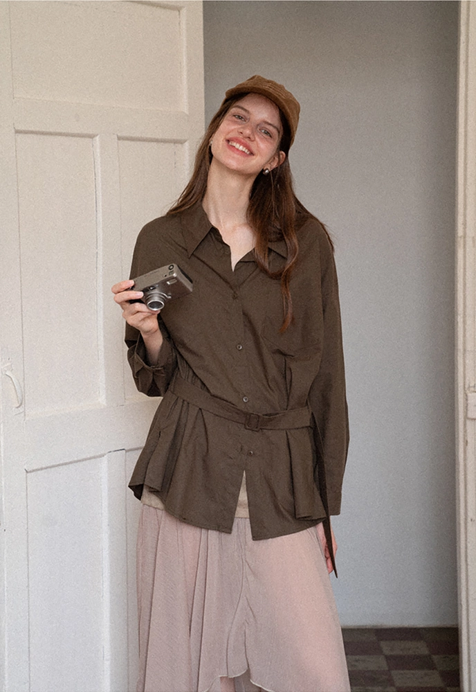 Belted Utility Shirt