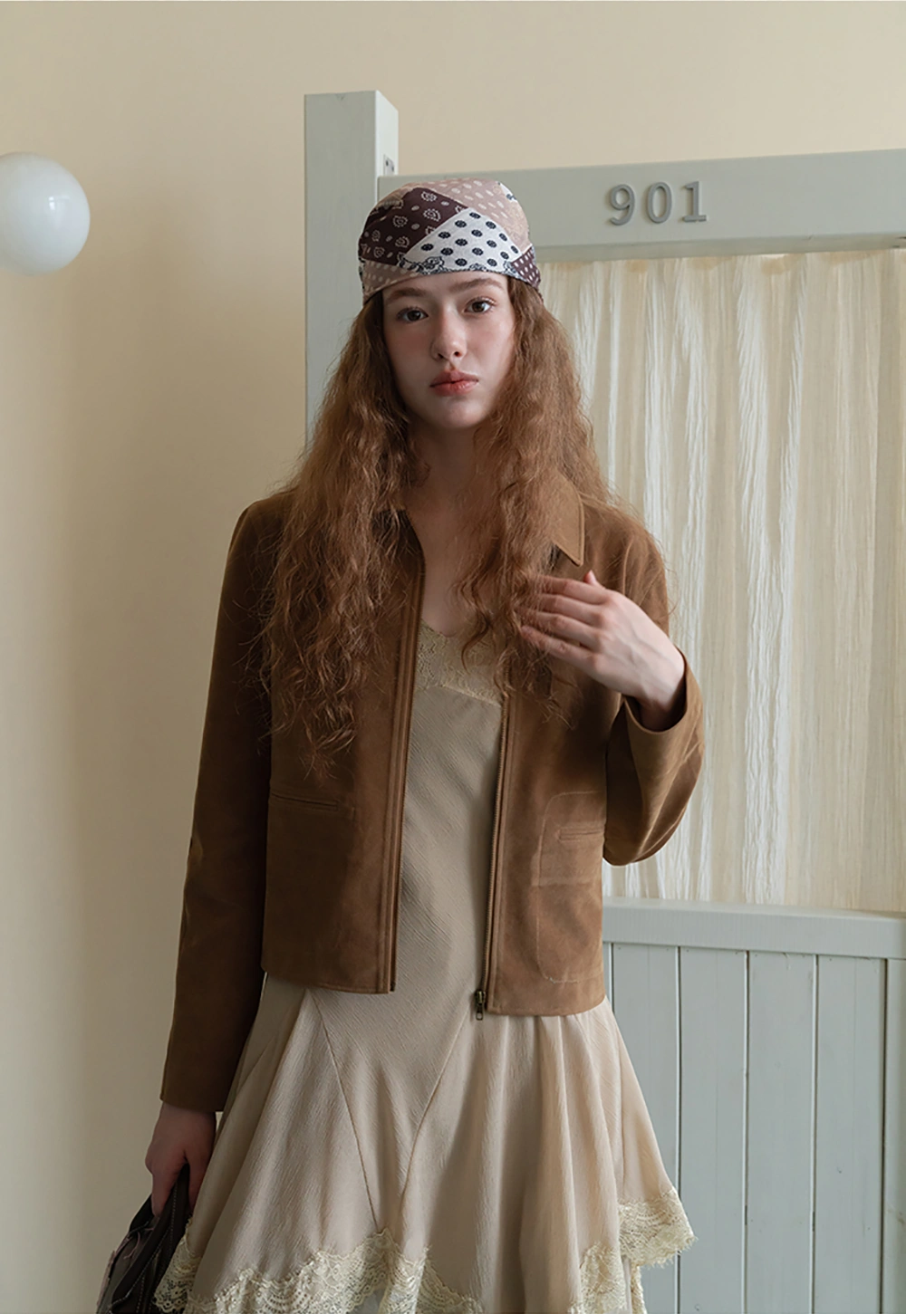 Faux Suede Short Jacket for Women