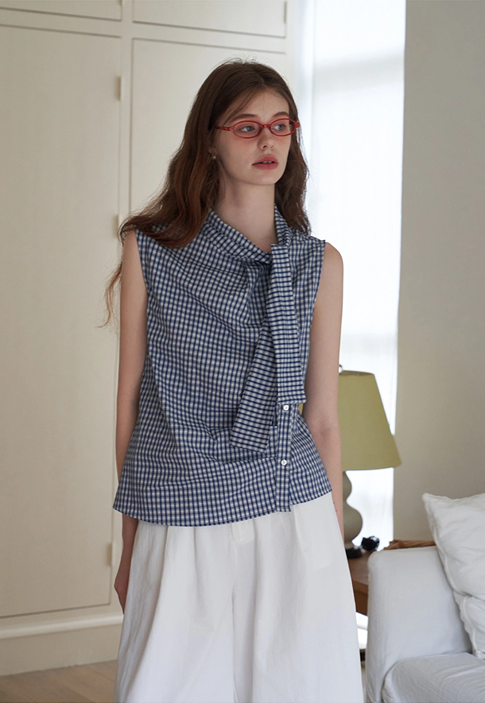 Elegant Tie Neck Sleeveless Top for Women