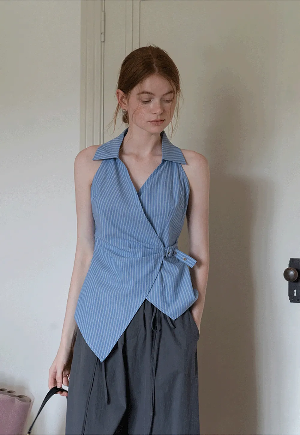 Women’s Striped Sleeveless Shirt