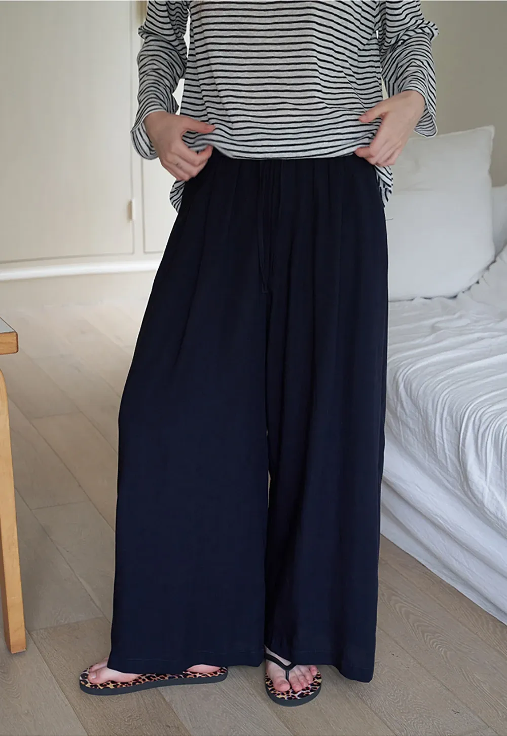 Wide Leg Drawstring Pants