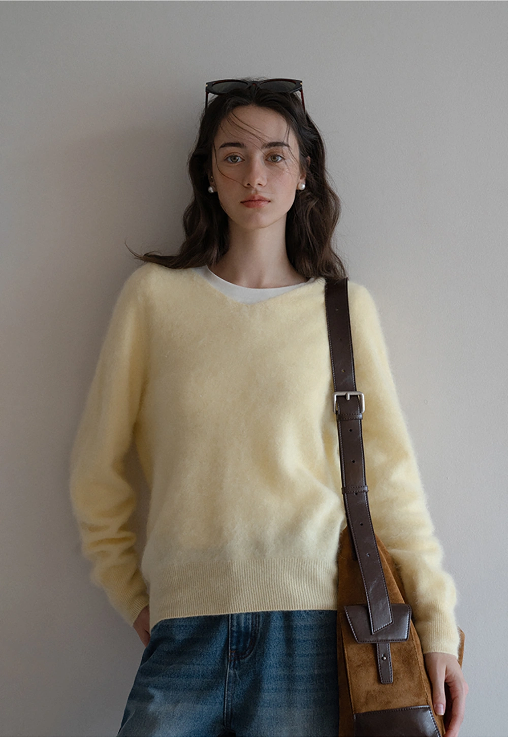 Cozy V-Neck Long Sleeve Sweater