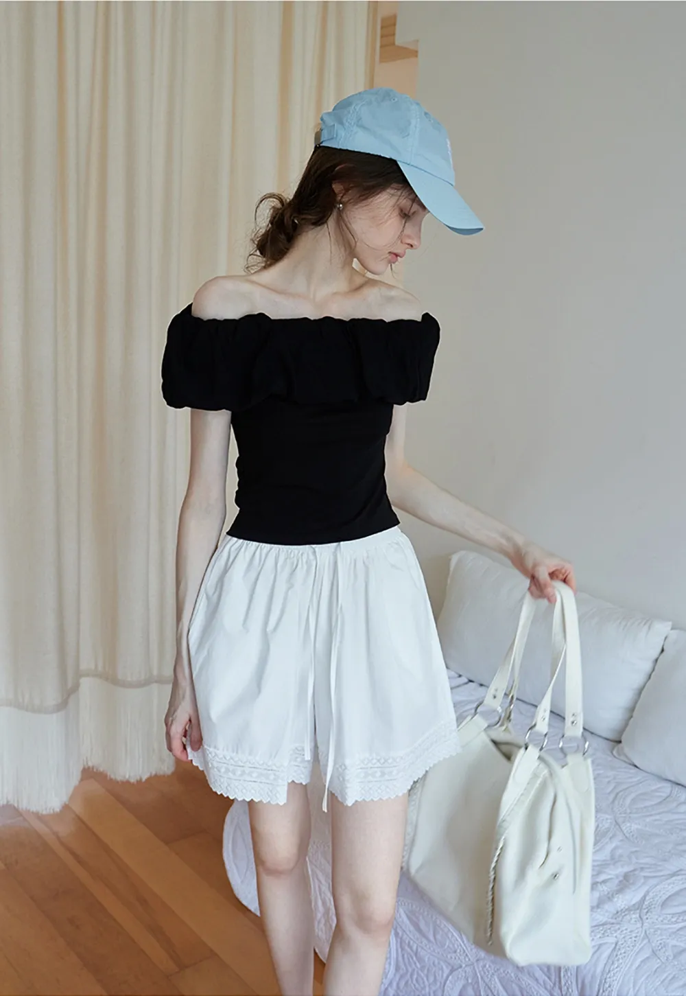 Women’s Off Shoulder Puff Sleeve Top