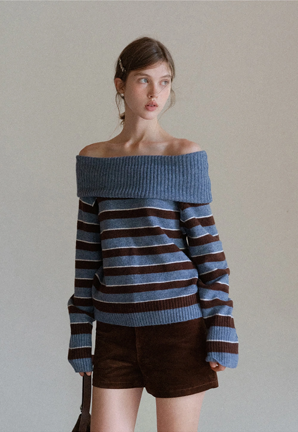 Striped Turtleneck Sweater