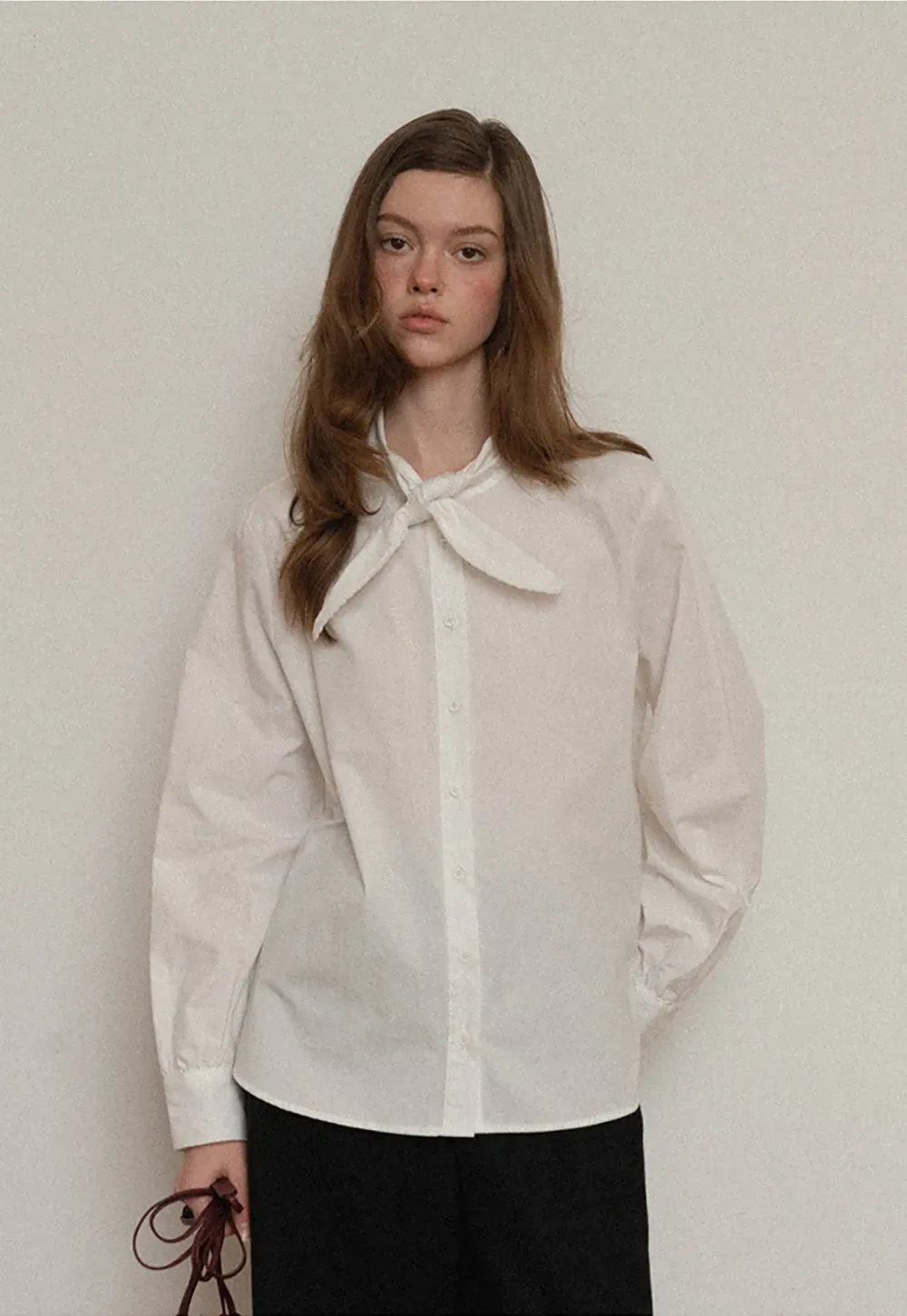 Oversized Peter Pan Collar Blouse