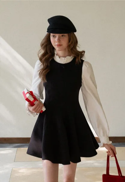 A-Line Dress with Bow Detail