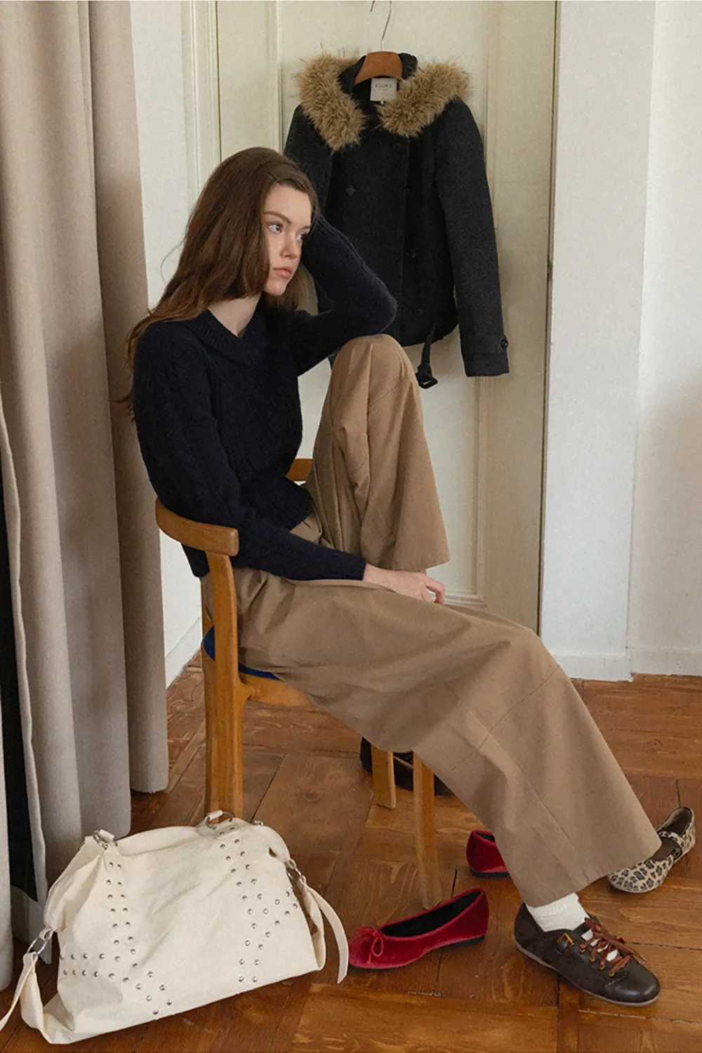 Cozy Ribbed Cable Knit Sweater