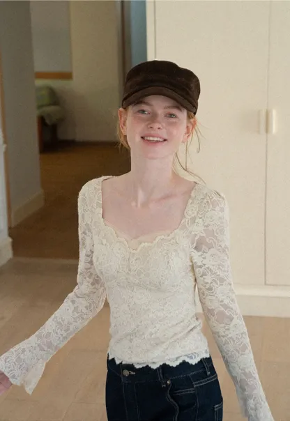 Velvet Baker Boy Cap with Structured Crown