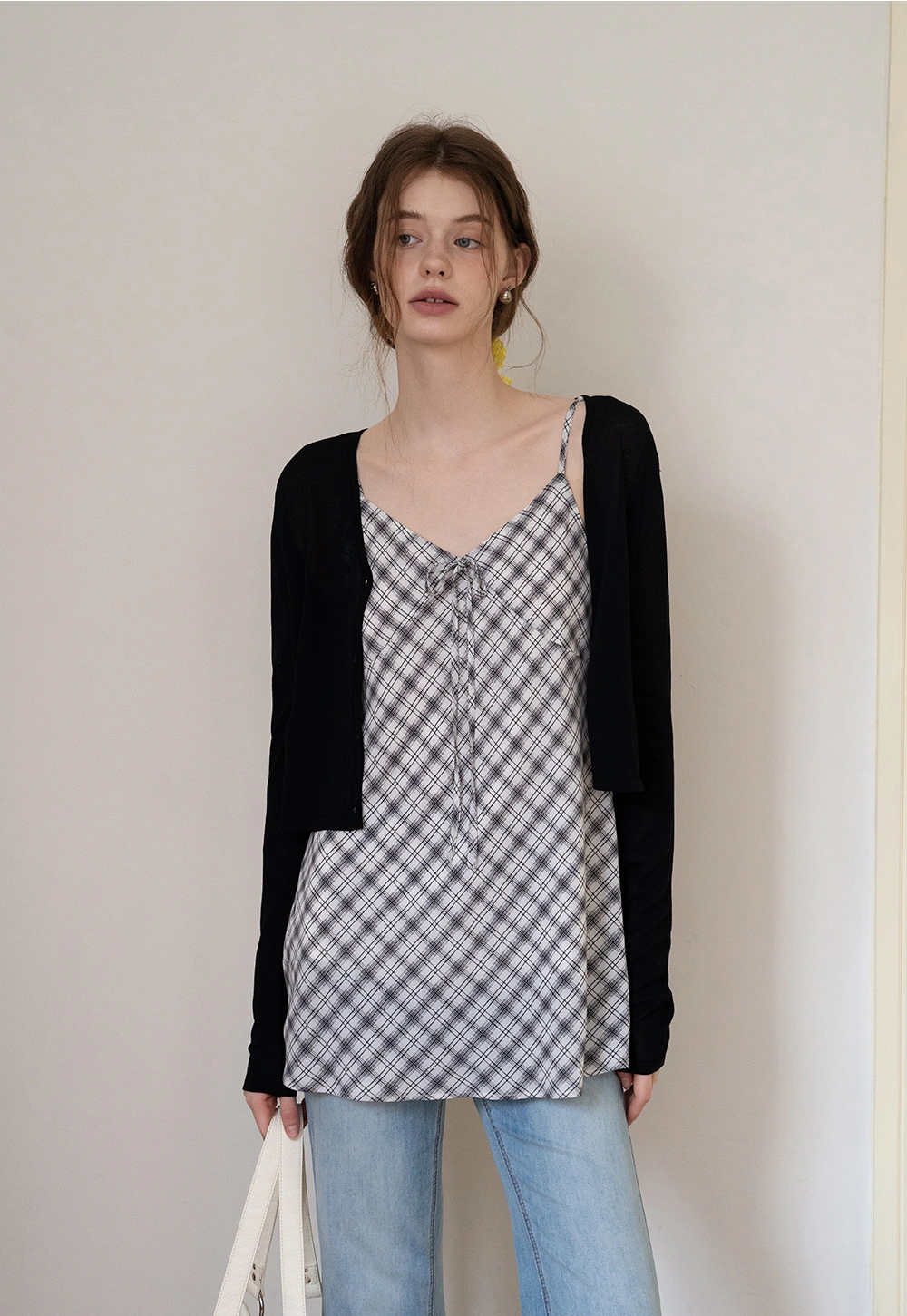 Striped V-Neck Long Sleeve Cardigans
