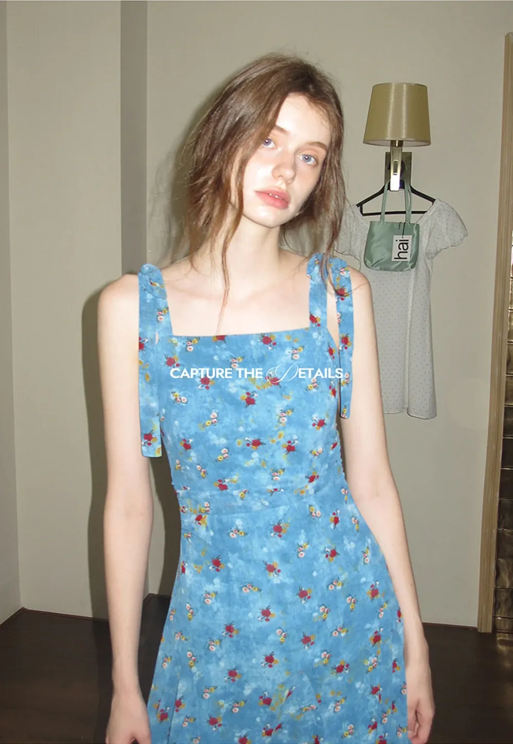 Retro Floral Sleeveless Midi Dress