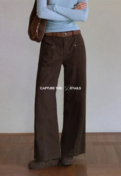 High-Waist Wide-Leg Utility Pants
