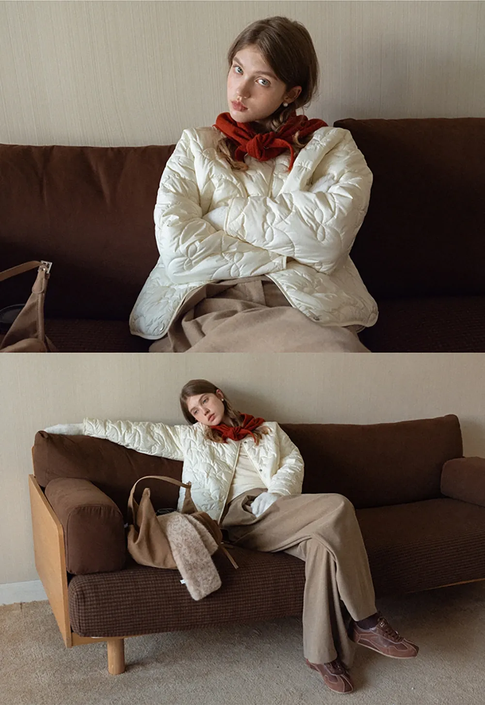 Triangle Versatile Knit Scarf and Shawl