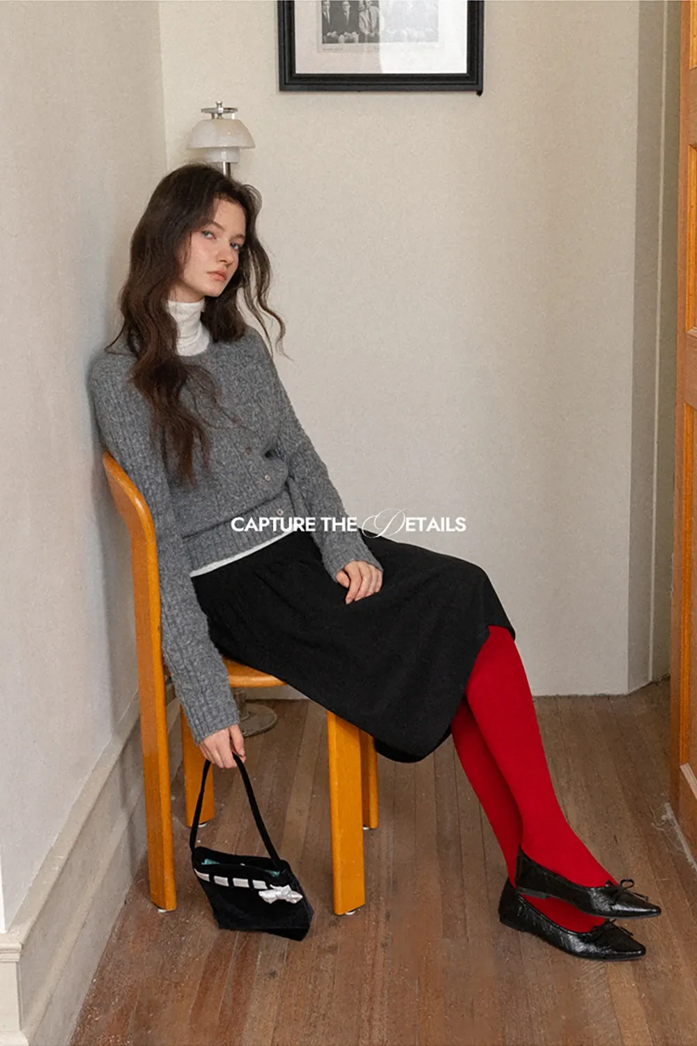 Cable Knit Cardigan with Tie-Front Detail