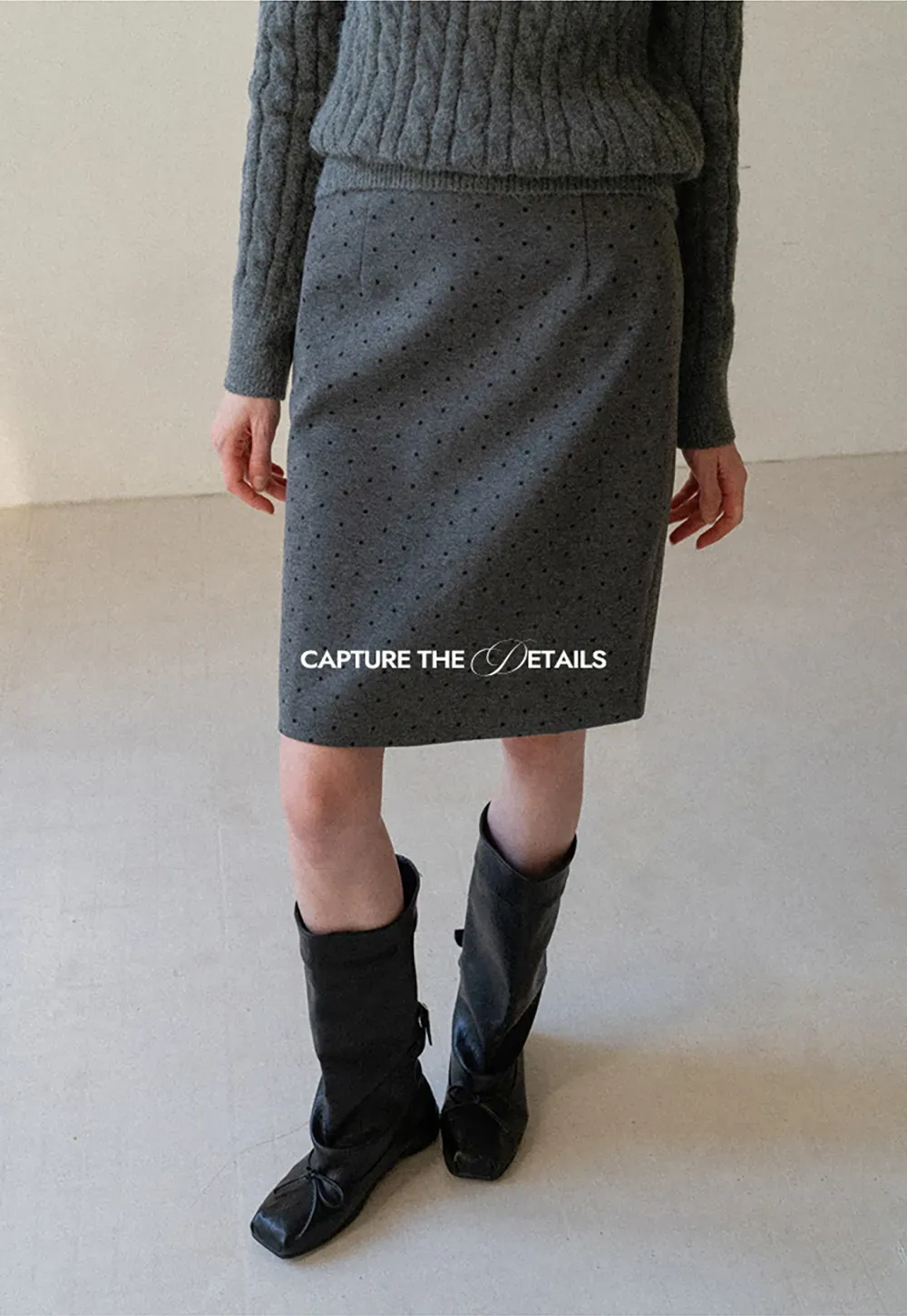 Polka Dot A-Line Mini Skirt