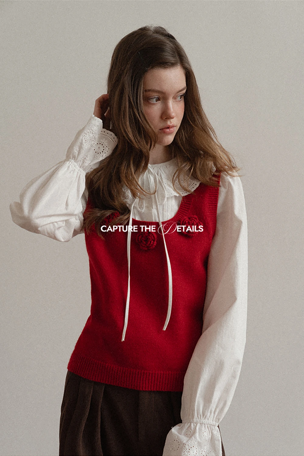 Floral Applique Knit Tank Top