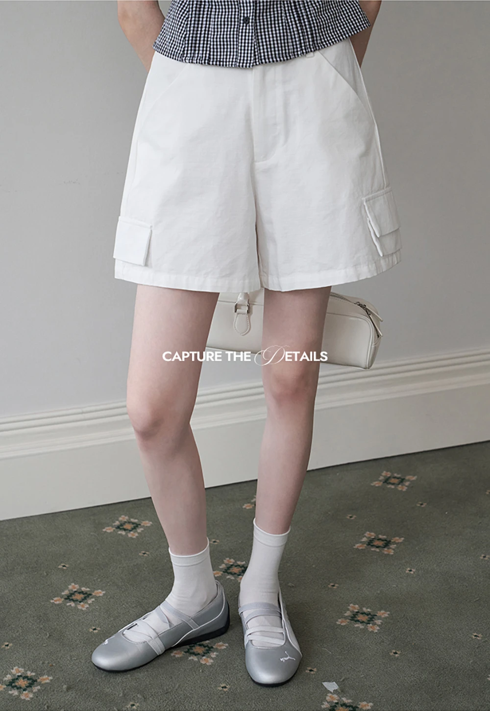 Women’s High-Waist Cargo Pocket Shorts